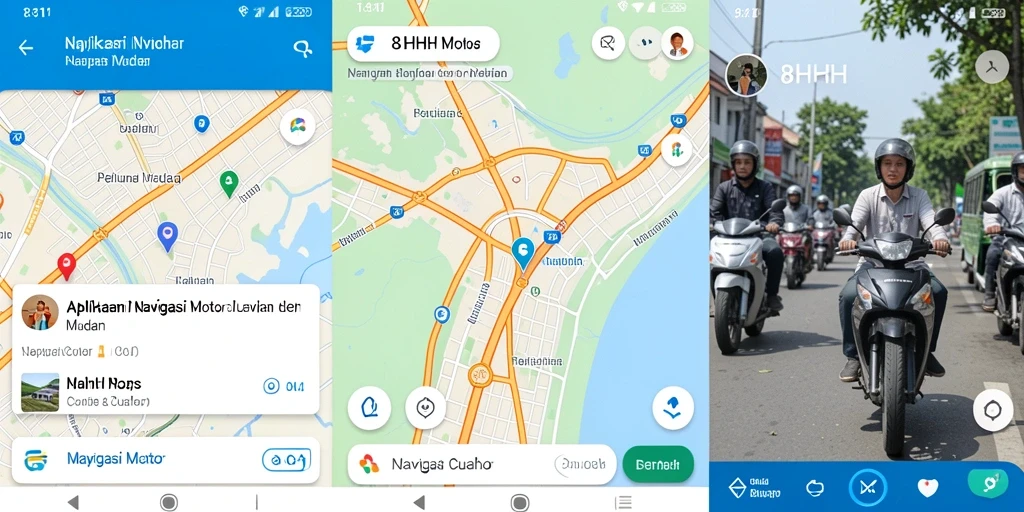 Tampilan antarmuka navigasi motor 8HHH yang user-friendly.