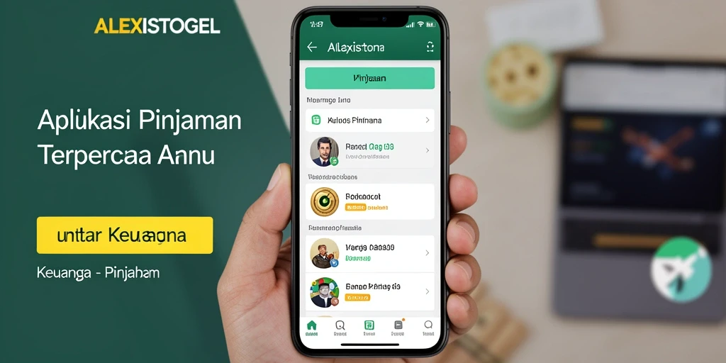 Antarmuka ALEXISTOGEL yang user-friendly untuk pengajuan pinjaman.
