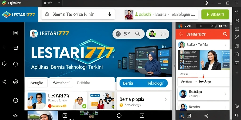Tampilan antarmuka LESTARI777 yang modern dan informatif.