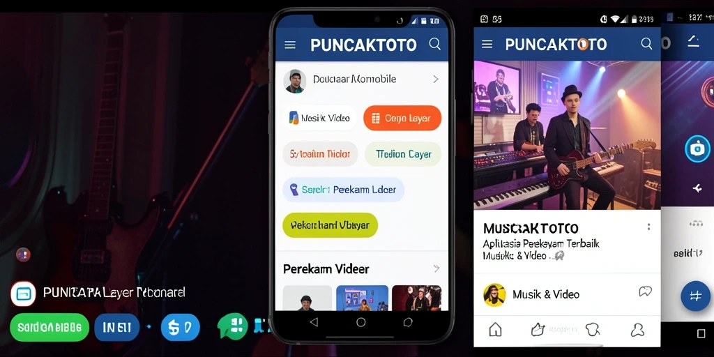 Antarmuka PUNCAKTOTO yang ramah pengguna untuk merekam layar.