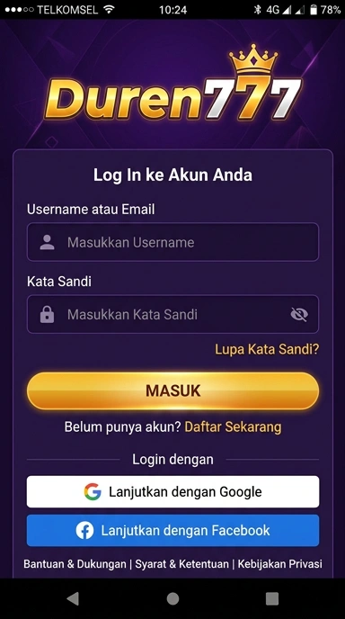 Panduan Masuk Akun Duren777 untuk Pengguna Android